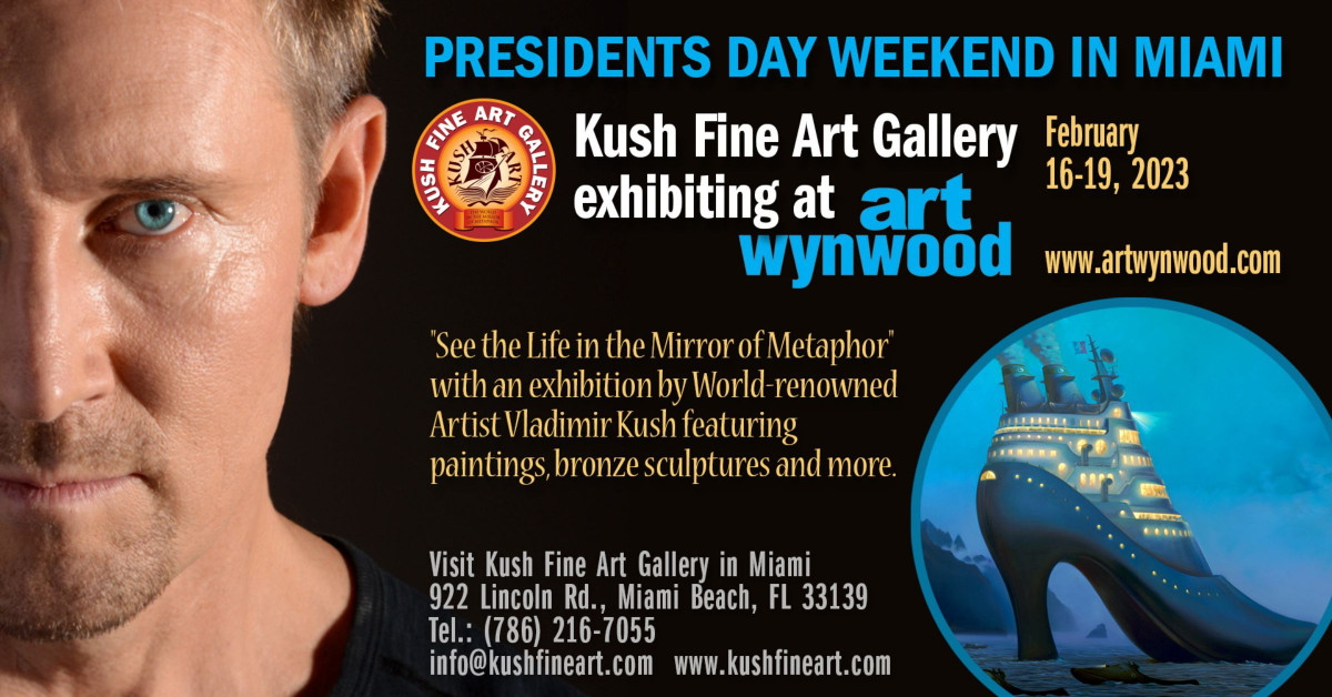 Vladimir Kush Presents ‘The Life in the Mirror of Metaphor’ in Art Wynwood Miami 2023