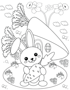 Easter Coloring Book for Kids : 100 Super Cute Big and Easy Designs with Bunnies, Chicks, Baskets, Eggs