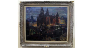 Rare Painting Once Nearly Discarded Is Now for Sale Online by Mayo Auction and Realty