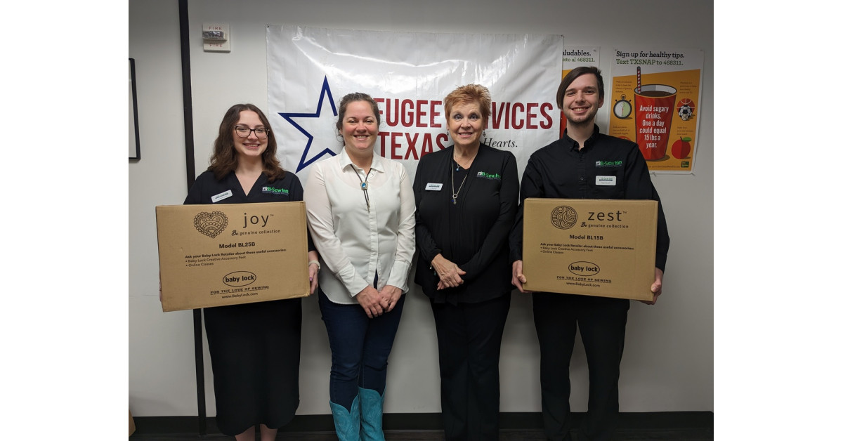 Refugee Services of Texas Receives Donation From B-Sew Inn