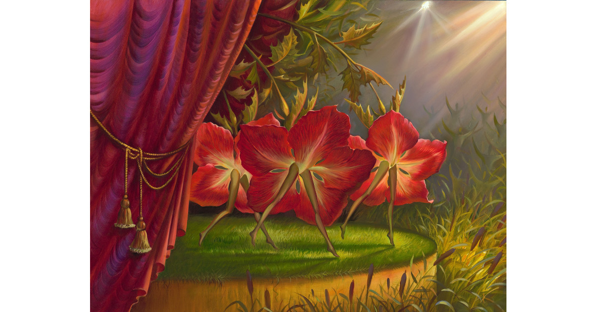 Vladimir Kush Unveils His Latest Painting 'Forest Can-Can'