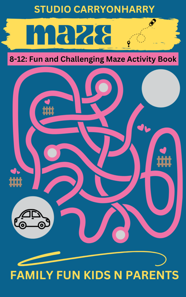 Maze RUN : For Kids Ages 8-12 Fun and Challenging Maze Activity Book