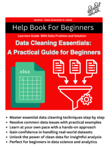 "Data Cleaning Essentials: A Practical Guide for Beginners" is designed to provide a comprehensive introduction to the fundamental concepts and techniques of data cleaning for individuals new to data analysis and data science. This ebook aims to equip beginners with essential skills to preprocess and clean datasets effectively, ensuring data quality and reliability for further analysis. Here's a description of what the ebook covers: Introduction to Data Cleaning: The ebook starts with an overview of the importance of data cleaning in the data analysis workflow. It explains why cleaning raw datasets is crucial for obtaining accurate and meaningful insights. Common Data Issues: It covers various common data issues encountered in real-world datasets, such as missing values, duplicate entries, invalid formats (e.g., dates), outliers, and inconsistent data types. Hands-On Techniques: The ebook provides practical, step-by-step guidance on how to address these data issues using Python and pandas, a popular data manipulation library. Readers will learn how to handle missing data, remove duplicates, convert data types, and manage outliers effectively. Data Transformation and Standardization: It explores techniques for transforming and standardizing data, including converting categorical variables, formatting dates, and scaling numerical values. Best Practices and Tips: The ebook includes best practices, tips, and pitfalls to avoid when cleaning data. It emphasizes the importance of maintaining data integrity and transparency throughout the cleaning process. Real-World Examples and Exercises: Readers will encounter real-world examples and datasets within the ebook, allowing them to apply learned concepts directly and reinforce their understanding through practical exercises. Self-Paced Learning: The ebook is structured to facilitate self-paced learning, making it accessible and approachable for beginners. Each chapter builds upon the previous one, gradually increasing in complexity and depth. Preparation for Data Analysis: By the end of the ebook, readers will have gained essential skills and confidence in data cleaning, enabling them to prepare clean, reliable datasets ready for analysis and modeling. In summary, "Data Cleaning Essentials: A Practical Guide for Beginners" serves as a foundational resource for individuals seeking to master the essential techniques of data cleaning. It empowers beginners with the knowledge and tools necessary to handle and preprocess datasets effectively, setting the stage for successful data analysis and exploration.