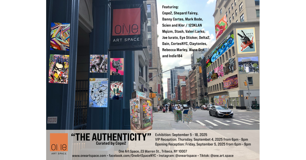 “The Authenticity,” Curated by Cope2 Featuring Shepard Fairey, Danny Cortes and Many more… at One Art Space, Tribeca, NY