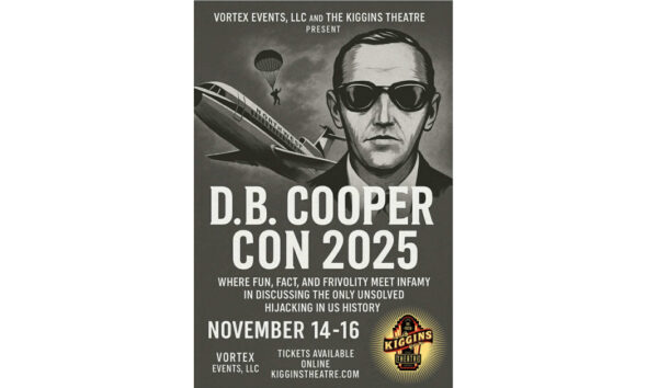 D.B. Cooper Con 2025 at Kiggins Theatre, November 14-16