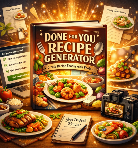 Create Recipe Ebooks with Photos – The “DONE FOR YOU” Recipe Generator Tool
