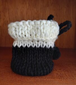 Rupizix Hand‑Knitted Tech Pod Collection – Two‑Tone Mini Bag & Yarn‑Crafted Tech Accessories Two‑Colour Hand‑Knitted Tech Pod