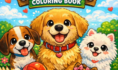 Adorable Pooches – Dogs & Puppies Coloring Book (24 Cute Pages!)