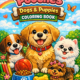 Adorable Pooches – Dogs & Puppies Coloring Book (24 Cute Pages!)