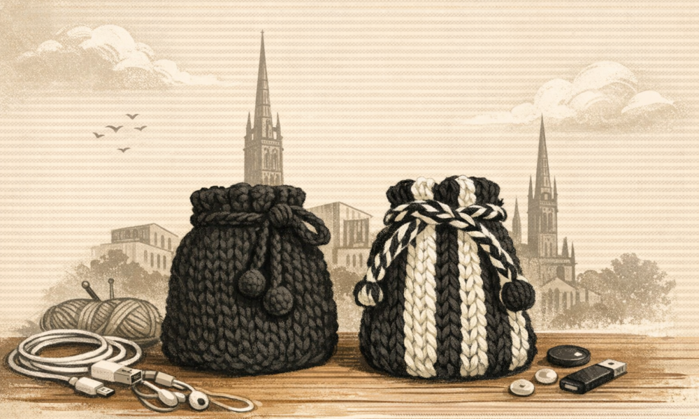 Hand‑Knitted Tech Pods Made in Coventry