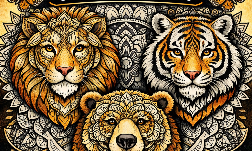 Animal Mandalas Coloring Book for Adults – 50 Designs for Relaxation (Instant Download)
