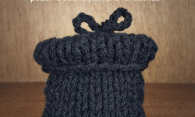 Hand‑Knitted Tech Pod Mini Bag – Textured, Handmade, Quiet‑Luxury Accessory for Everyday Carry