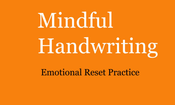 A minimal handwriting workbook for emotional clarity.