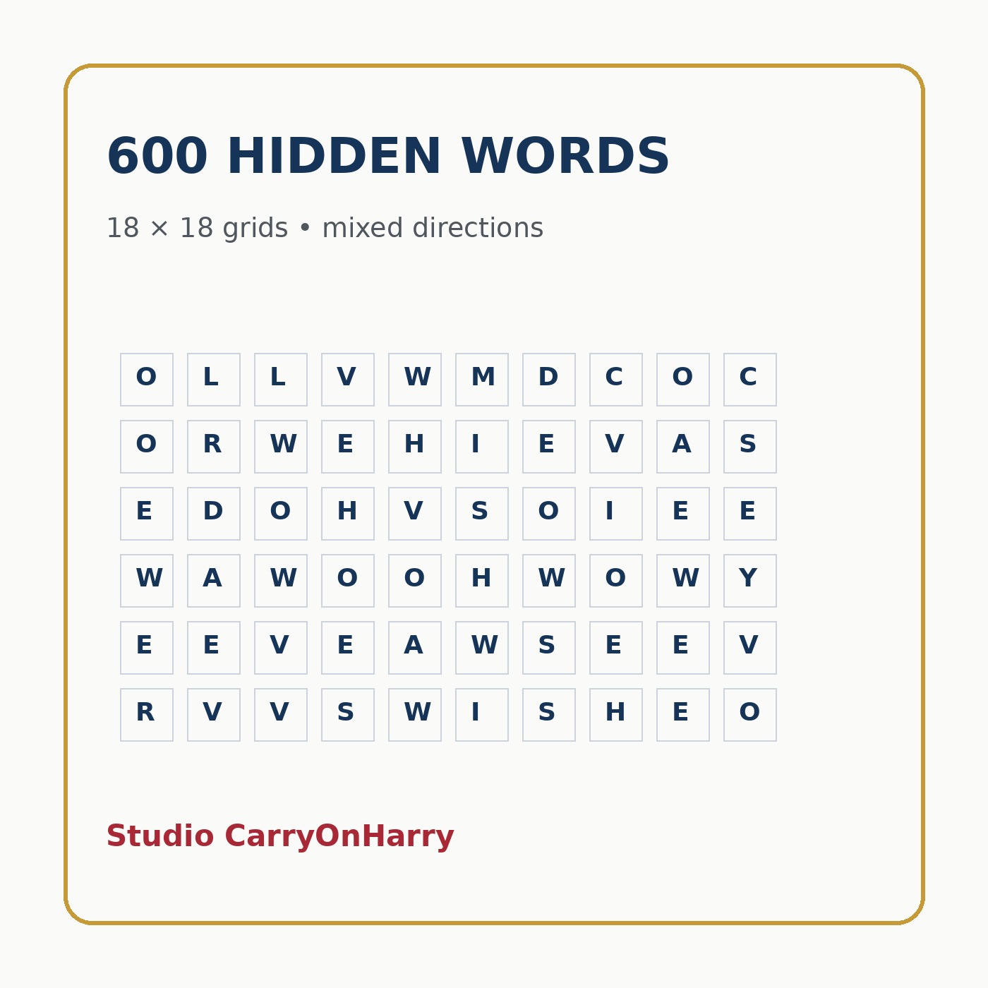 Hollywood Word Search Vol. 1