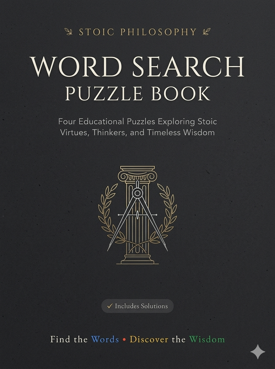 Stoic Philosophy Word Search Puzzles with Solutions