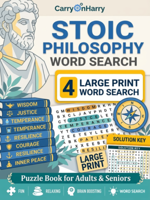 Stoic Philosophy Word Search Puzzles with Solutions